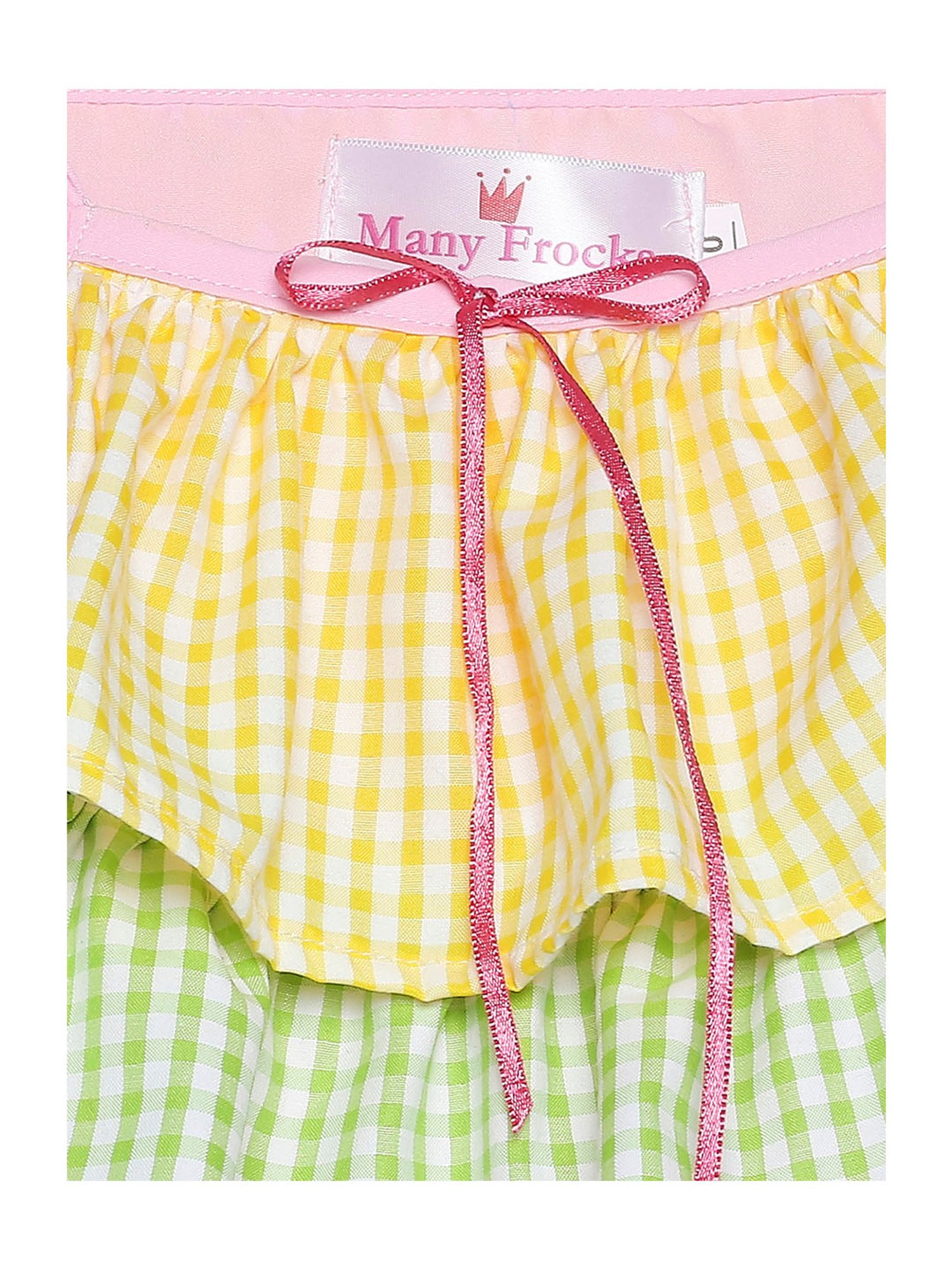 Many Frocks Kids Multicolor Checks Dress