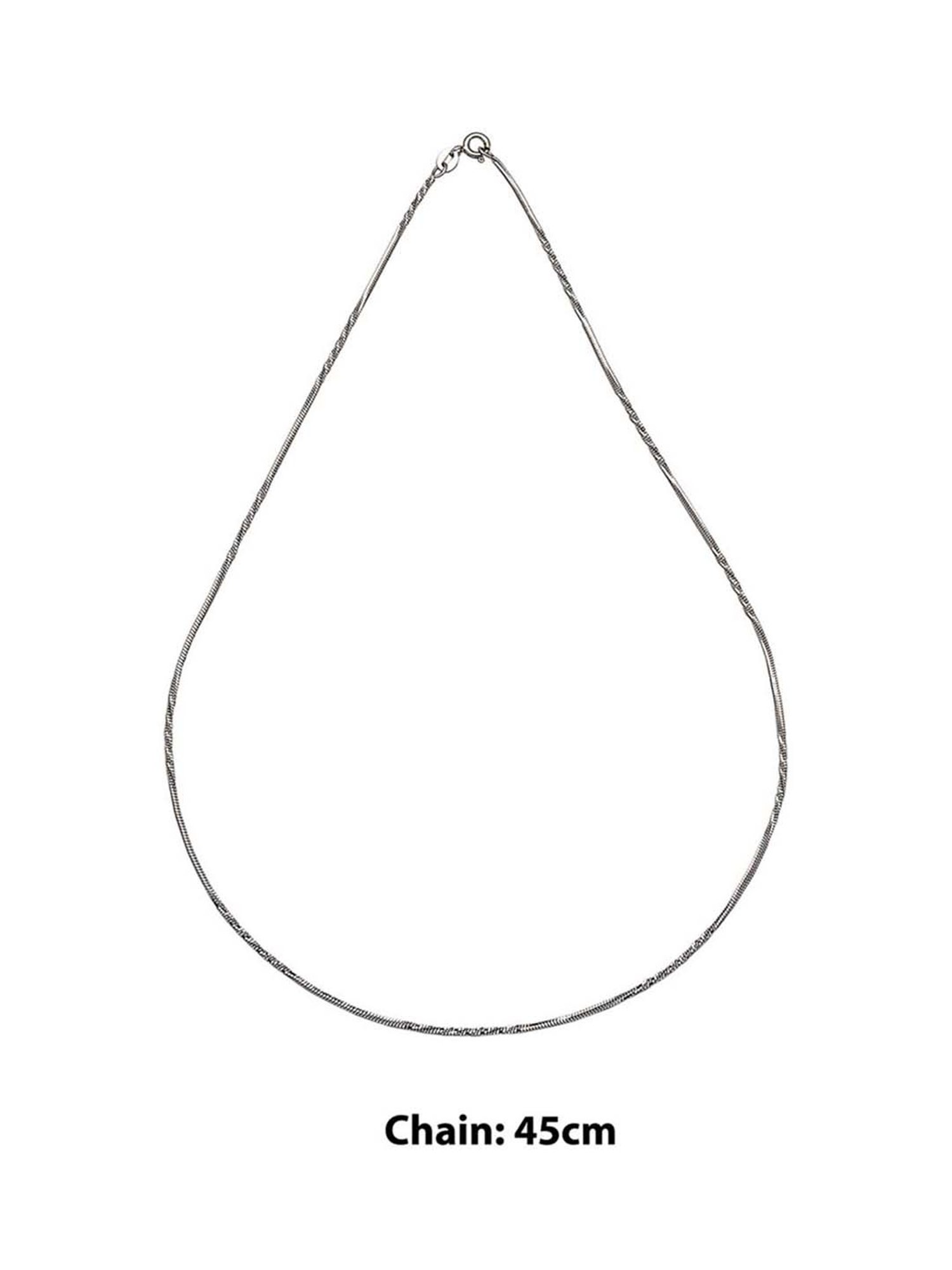 Silberry 92.5 Sterling Silver Chain for Women
