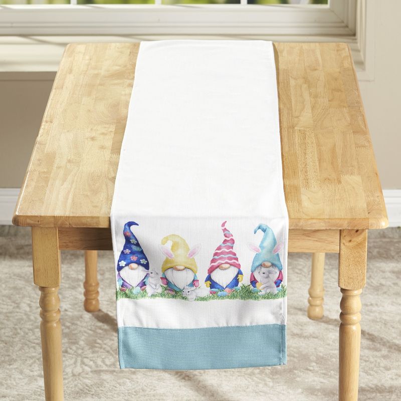 Genie Crafts Beige Linen Fabric Dining Table Runner Roll, 360 Inches Long x 17.7 in