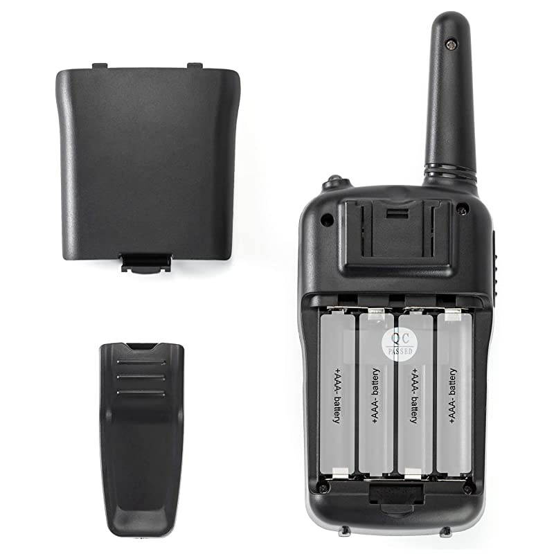 RV7 Walkie Talkies for Adults Long Range 4 Pack 2Way Radios Up to 5 Miles Range in Open Field 22 Channel FRSGMRS Walkie Talkies UHF Handheld Walky Talky BlackOrange