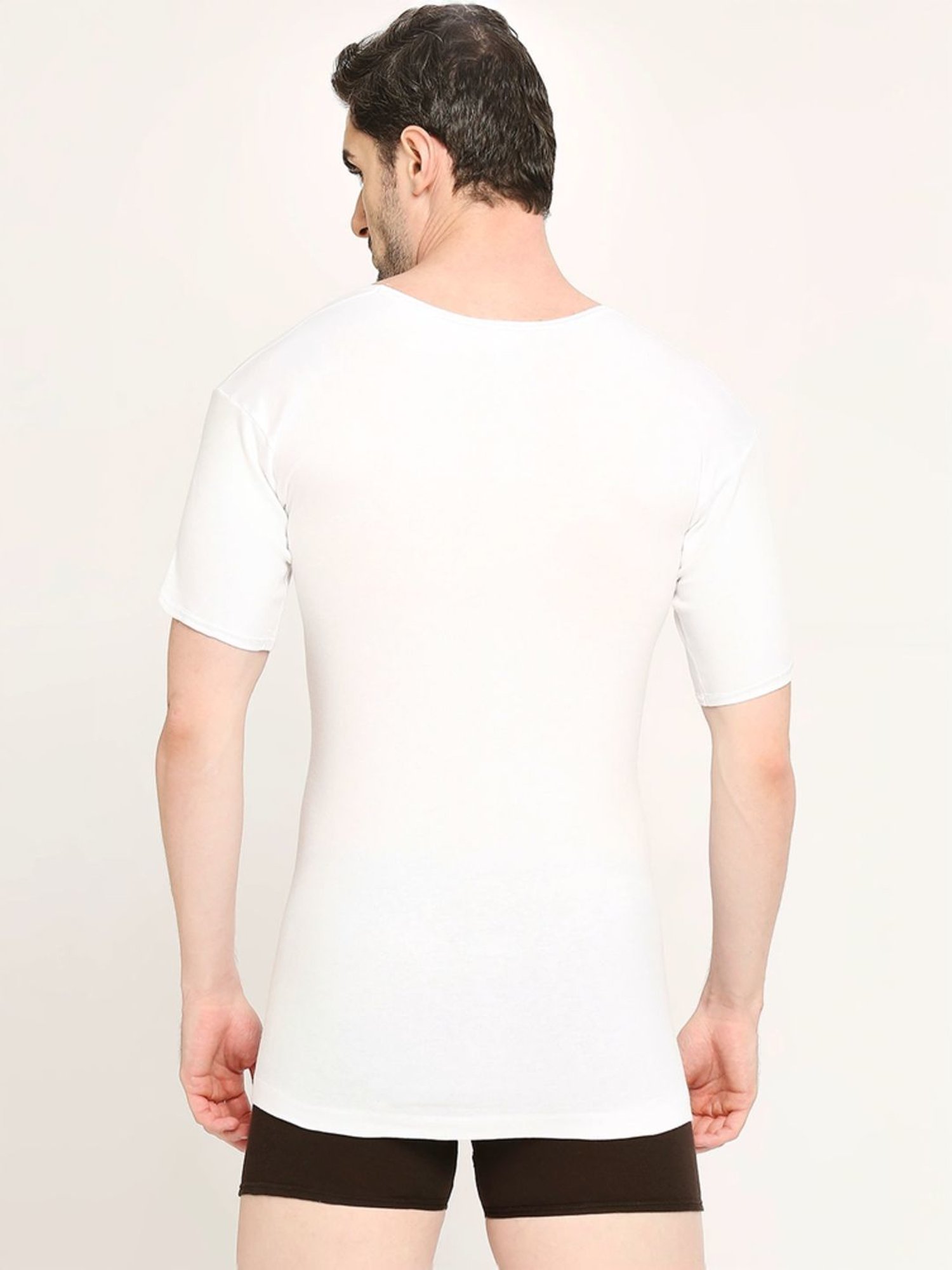 Vip White Regular Fit Vest - Pack Of 5