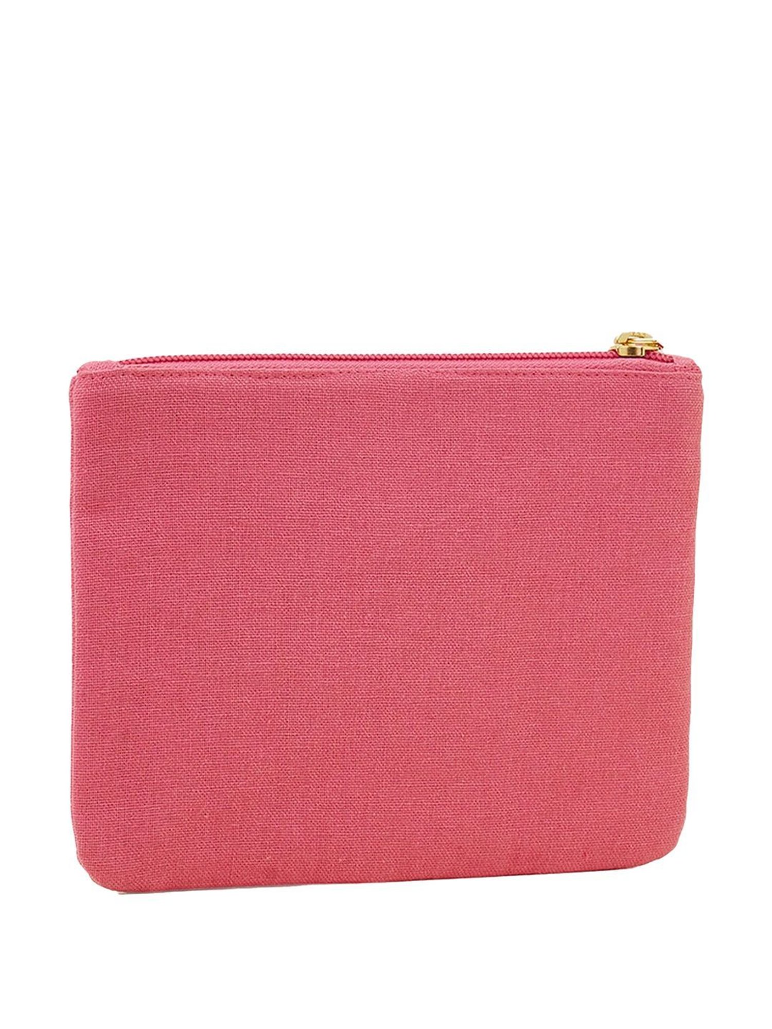 Accessorize London Pink & Green Embellished Pouch