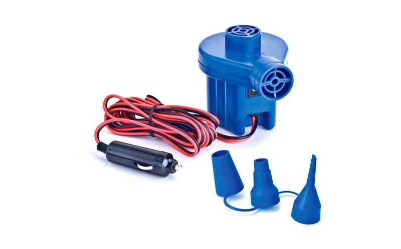 SereneLife Portable Digital Electric Air Pump Inflator Compressor with Detachable Hose for Watersports, Pool Inflatables, and SUP Paddleboards, Silver