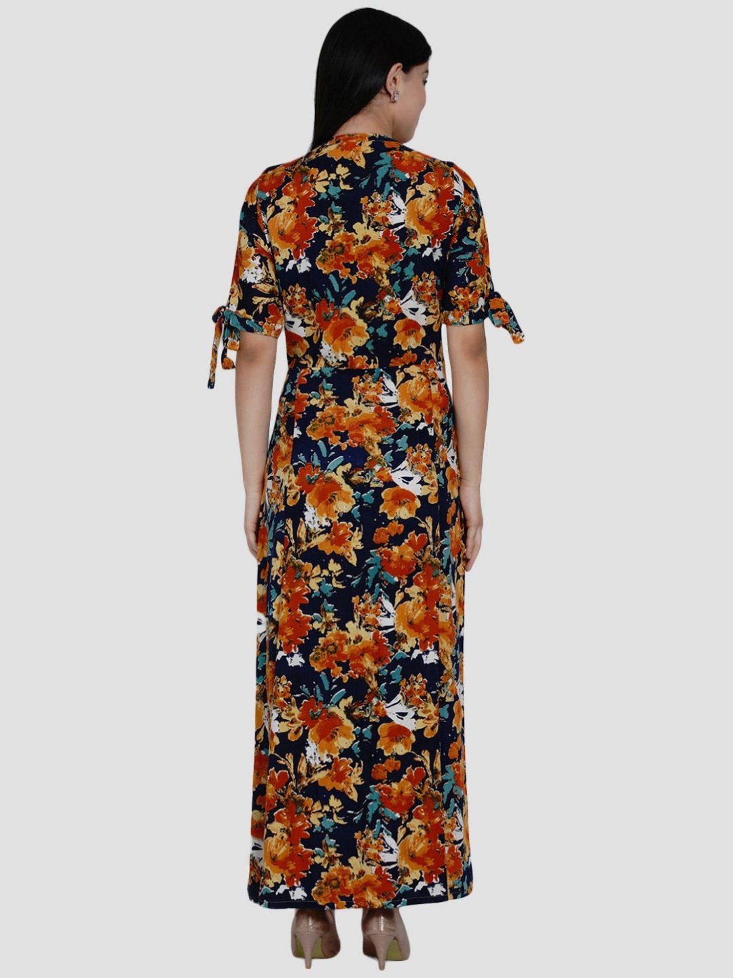 Women Republic Black Printed A Line Kurta