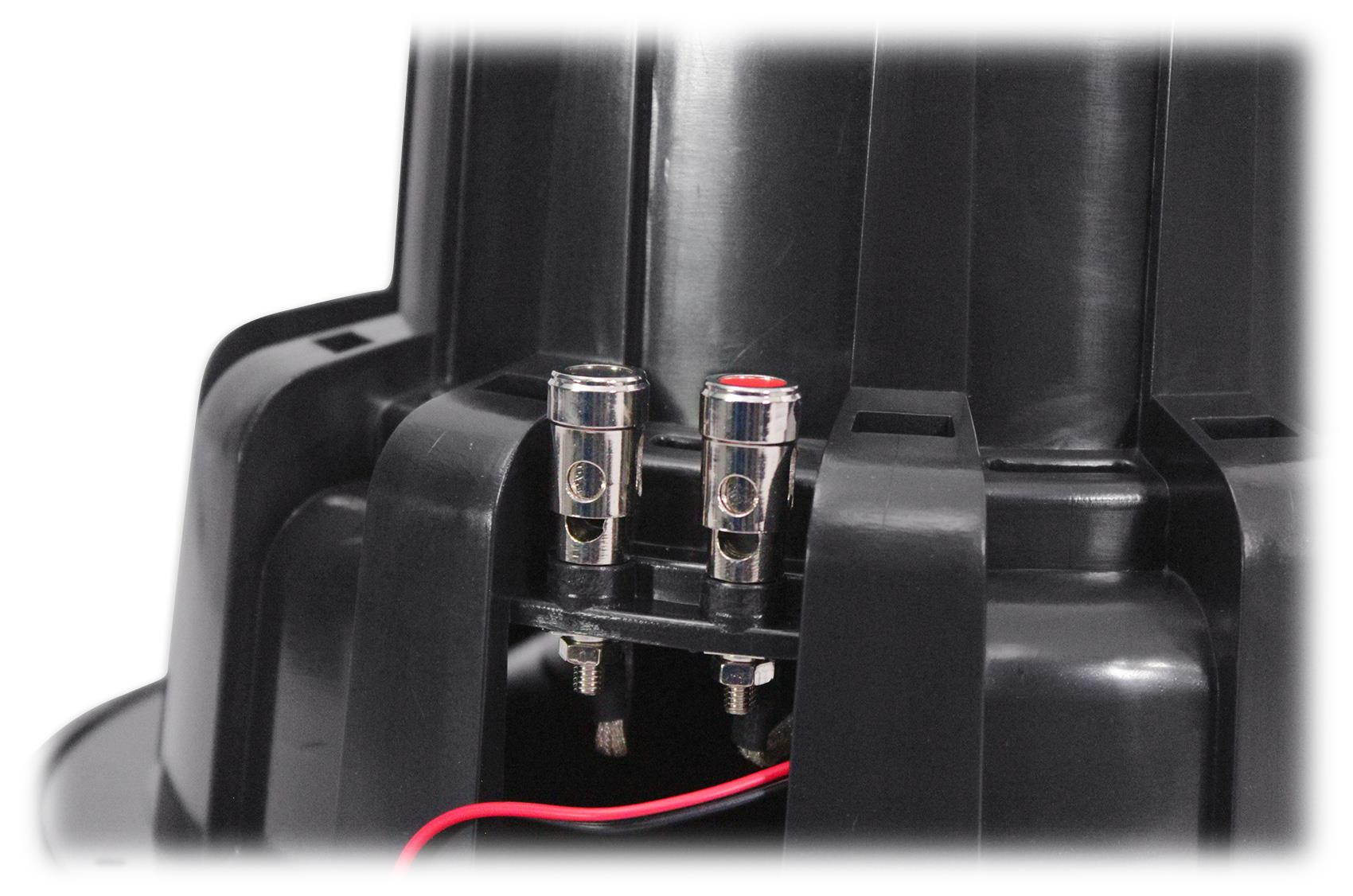 rockville ms10lb 10" 2400 watt black marine/boat 10" subwoofer with led