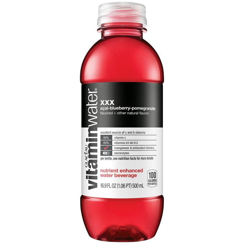 vitaminwater xxx açai- blueberry-pomegranate - 6pk/16.9 fl oz Bottles