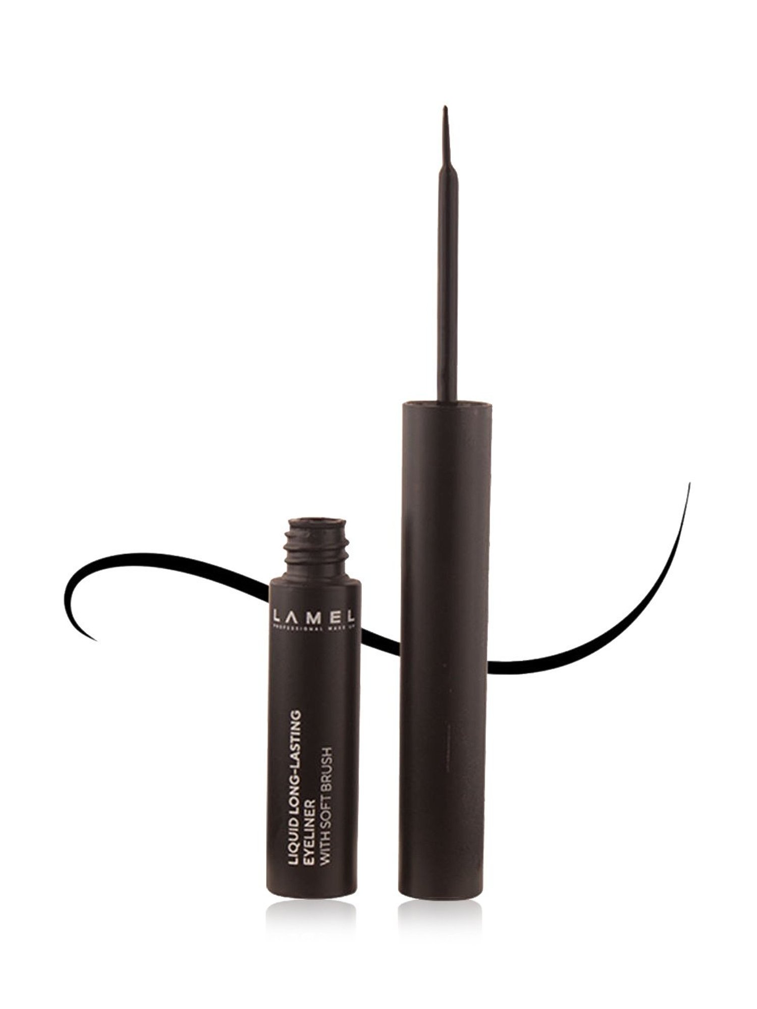 Lamel Professional Liquid Long-Lasting Eyeliner with Soft Brush 101 Black - 3.5 gm