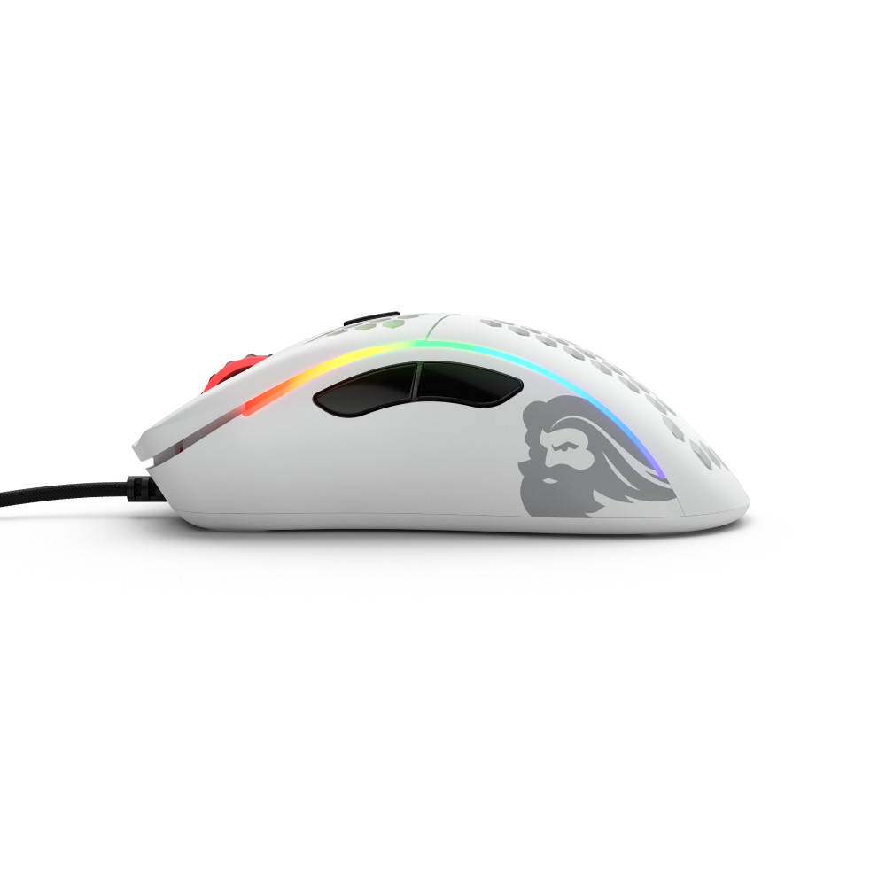 Glorious Model D Matte White Wired Gaming Mouse