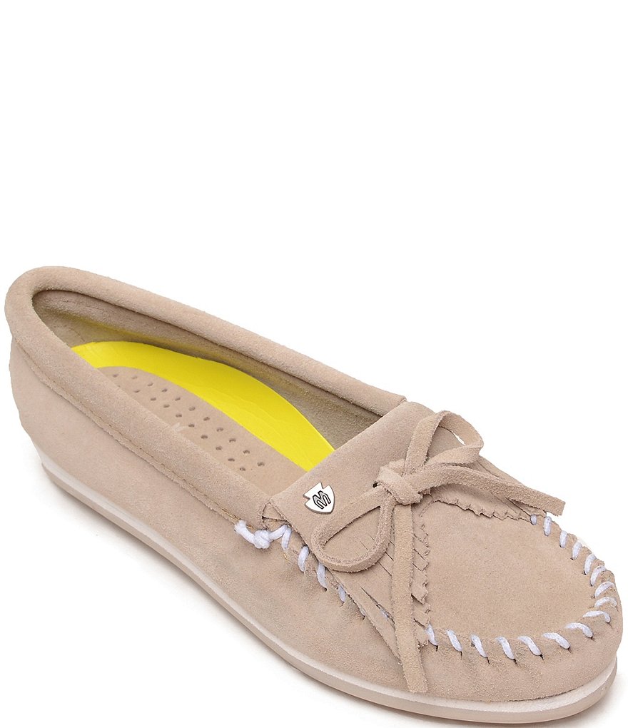Minnetonka Kilty Plus Suede Moccasins