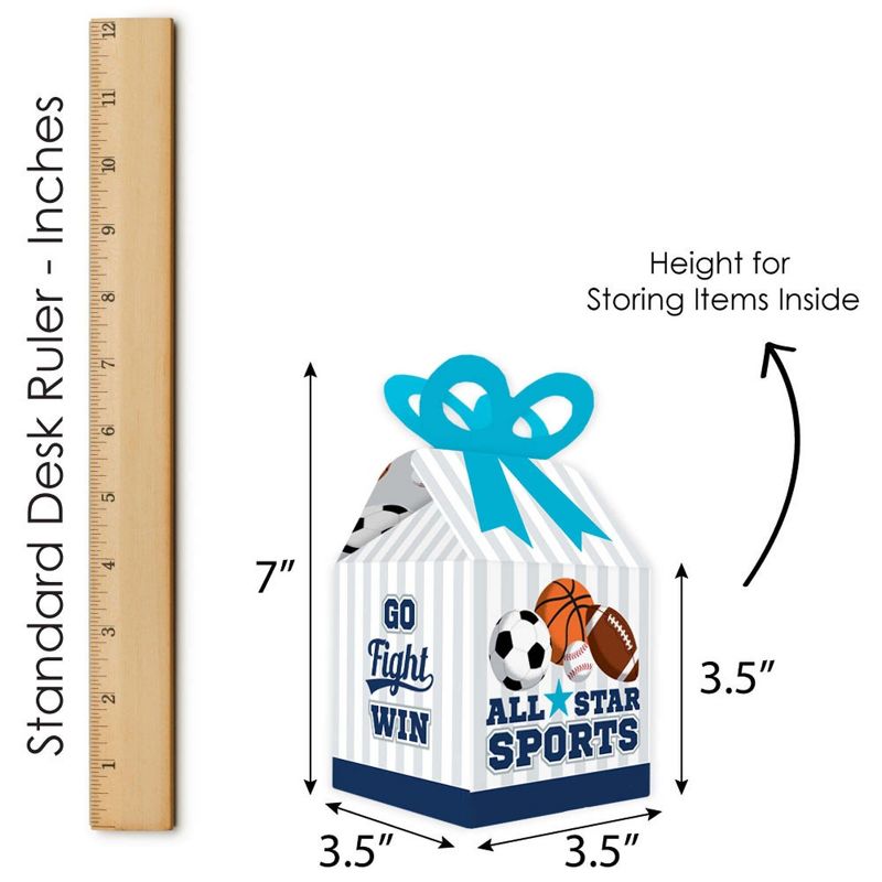 Big Dot of Happiness Pizza Party Time - Square Favor Gift Boxes - Baby Shower or Birthday Party Bow Boxes - Set of 12