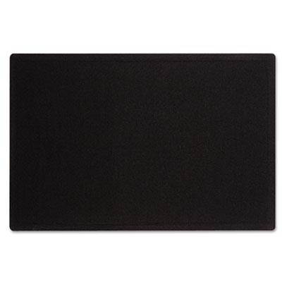 Quartet Oval Office Fabric Bulletin Board 48 x 36 Black 7684BK