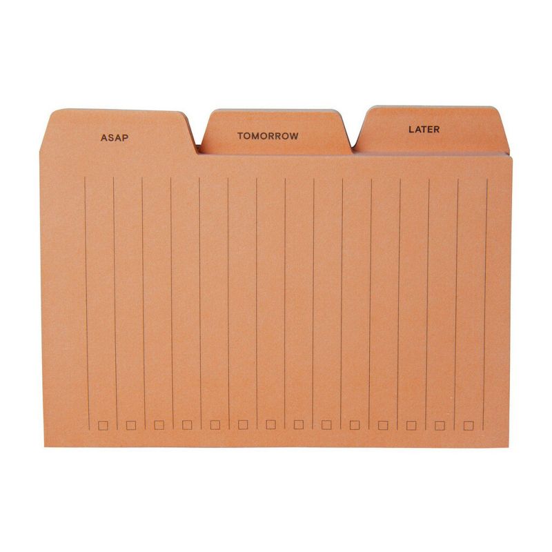 Post-it 3pk 3"x4" Tab Note Pack - Peach