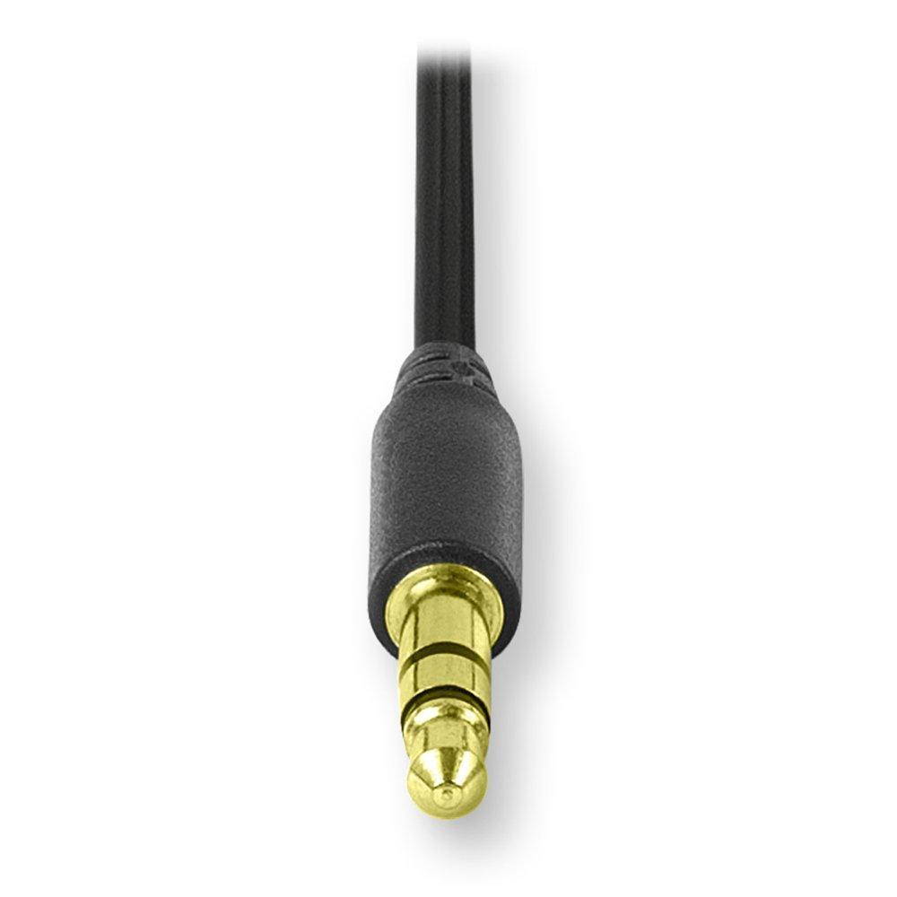 ReTrak Retractable Stereo Earphones, Black (ETAUDIOBUD)