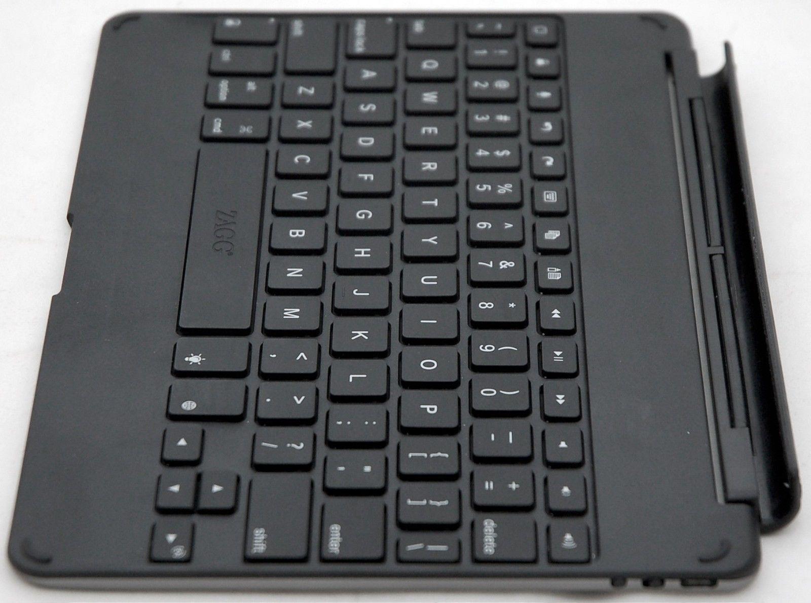 NEW Zagg Cover iPad Air Bluetooth Keyboard backlit keys laptop hinged case dock