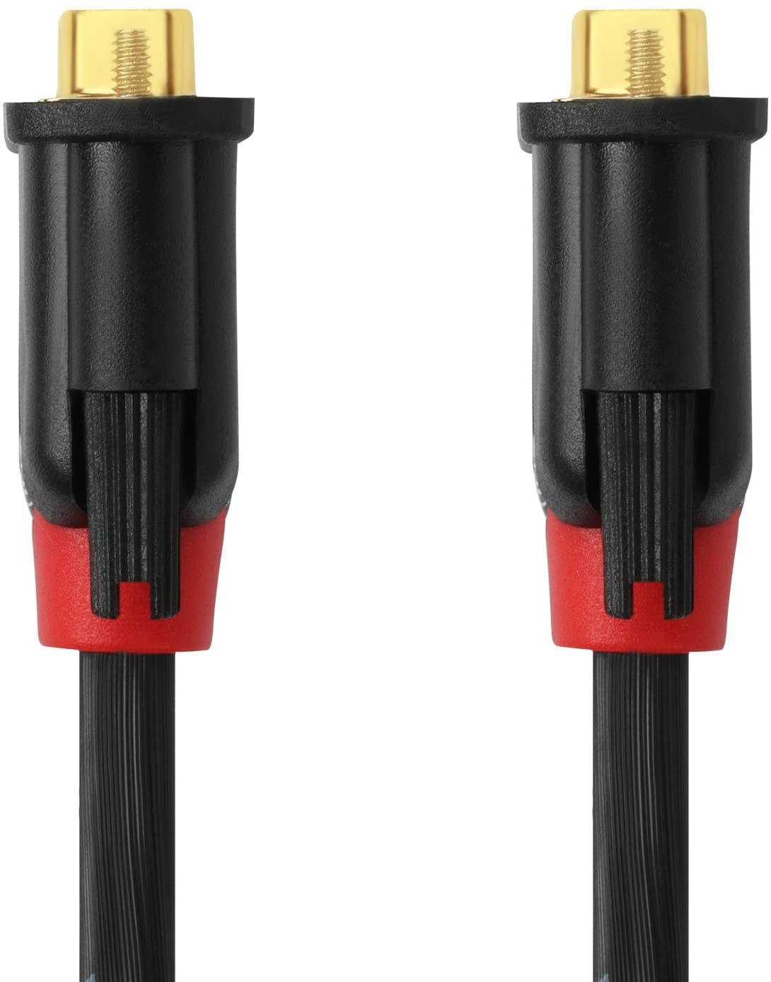 VGA Cable 50FeetSHD VGA to VGA Monitor Cable HD15 SVGA for PC Laptop TV Projector Black and Red Color