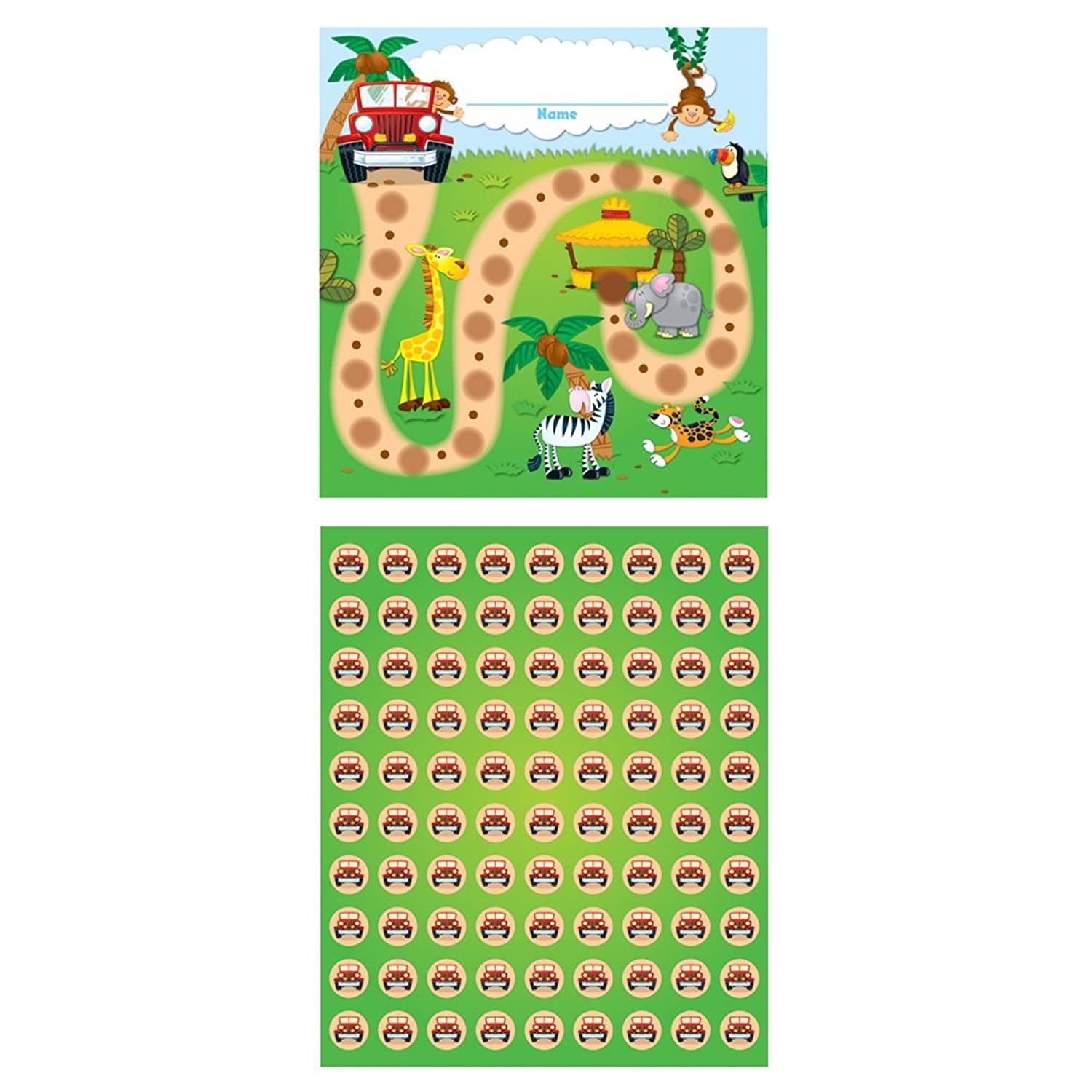 Carson Dellosa Jungle Safari Mini Incentive Charts (148004)