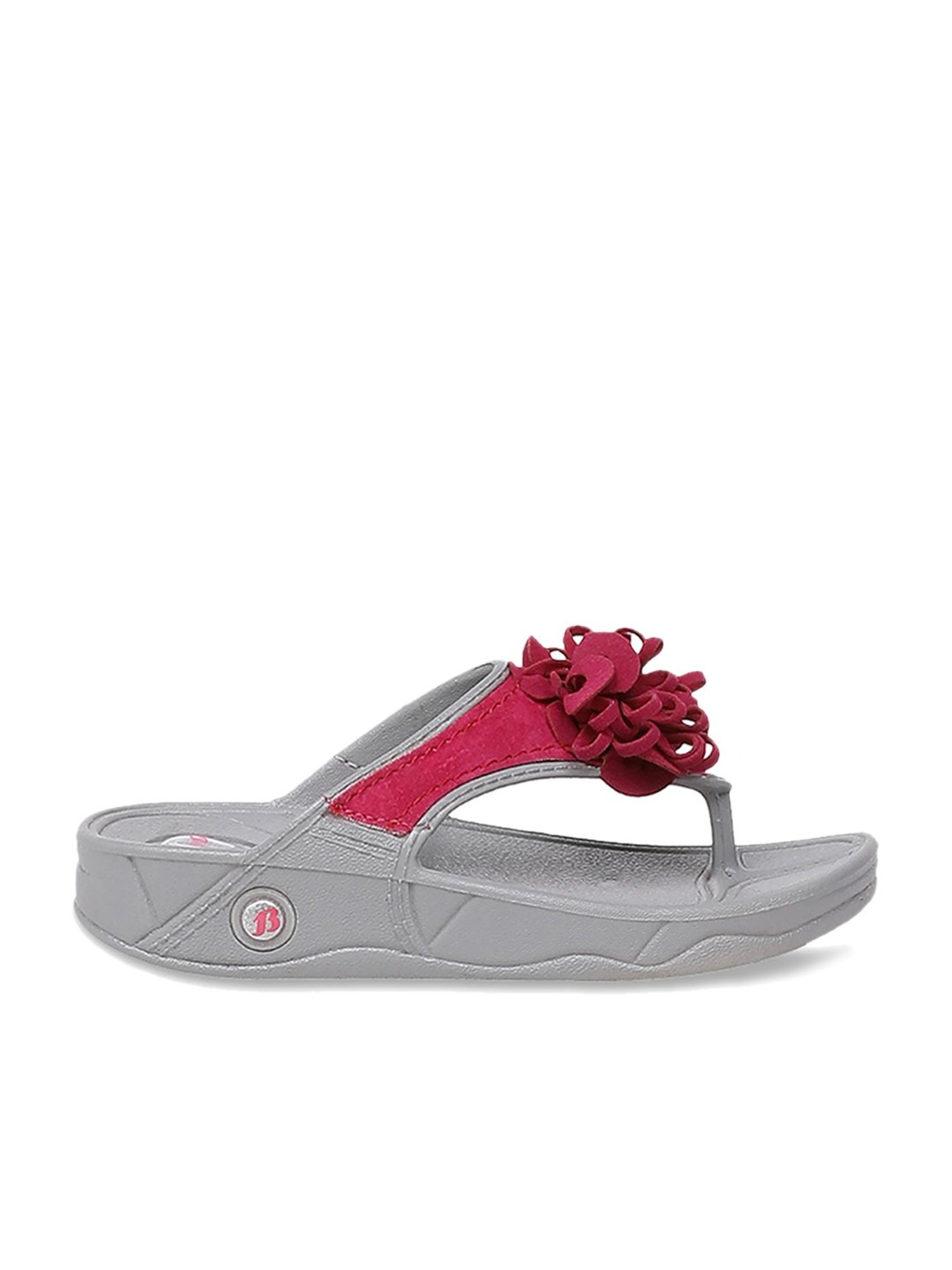 Bubblegummers by Bata Kids Grey Thong Sandals