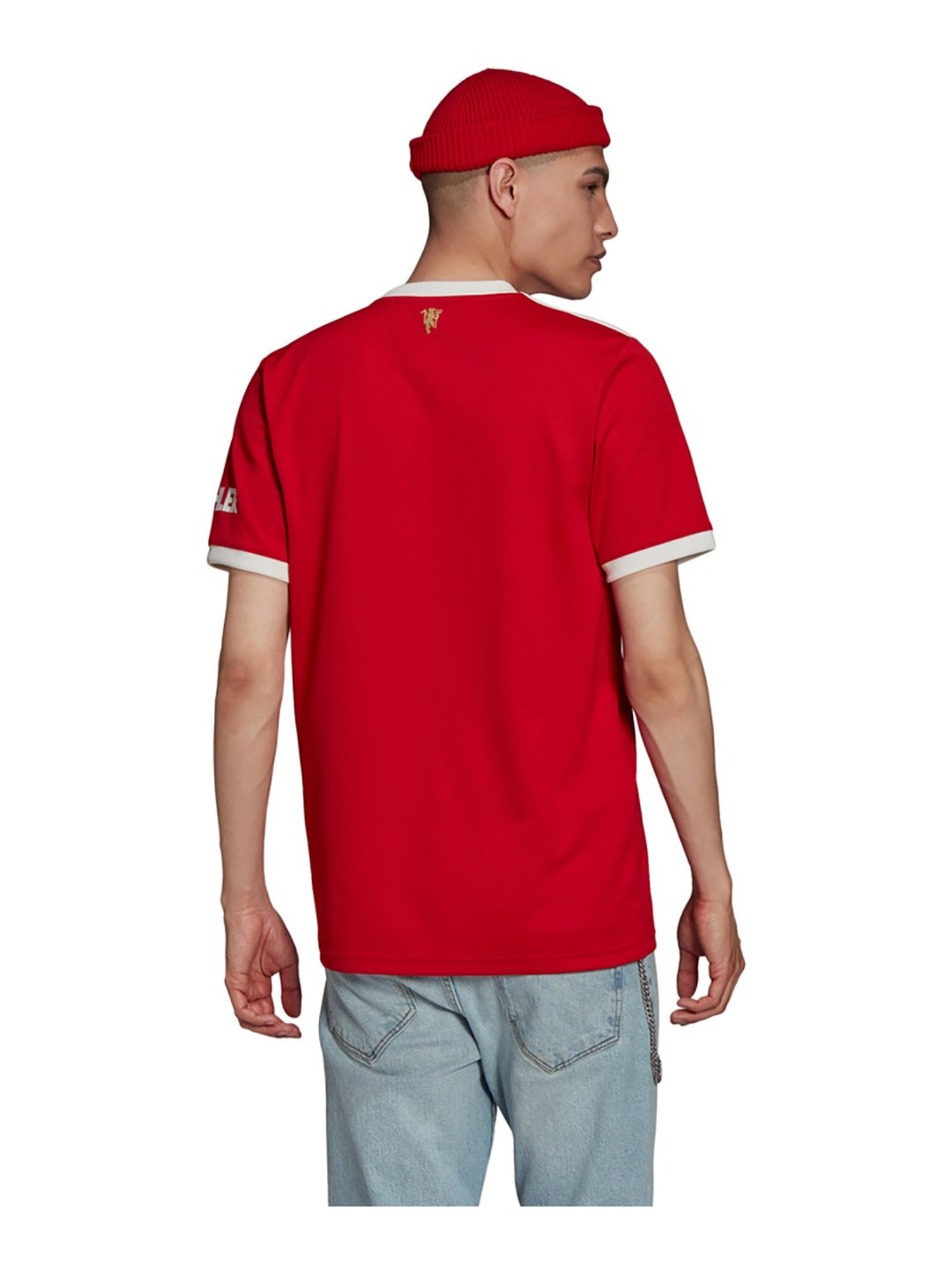 adidas Red Round Neck T-Shirt