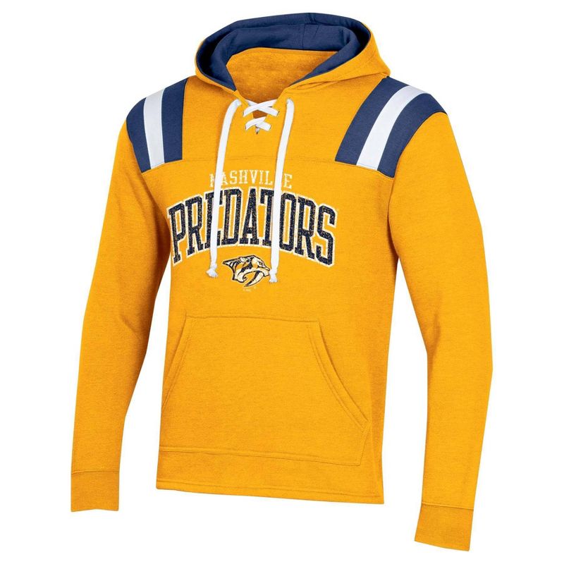 NHL Nashville Predators Men's Hat Trick Laced Hoodie - M