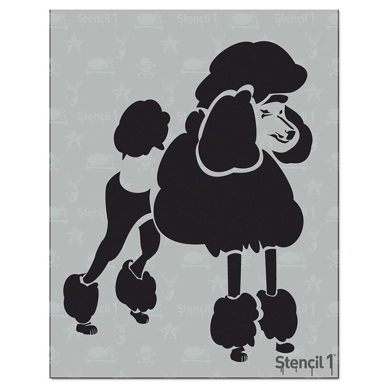 Stencil1 Poodle - Stencil 8.5" x 11"