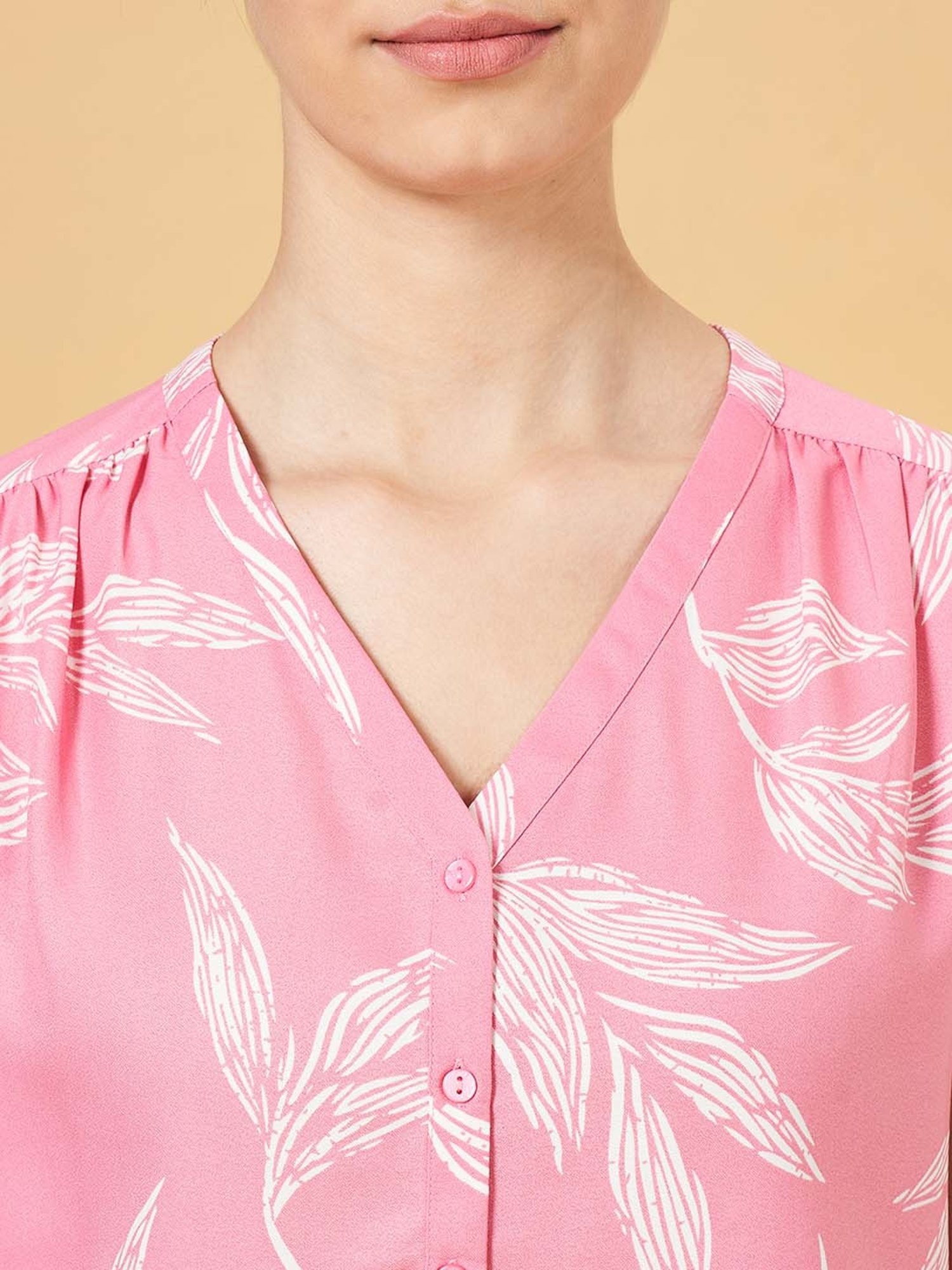 Annabelle by Pantaloons Pink Printed Top