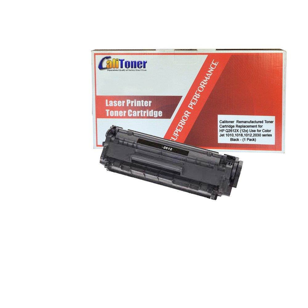 Calitoner Compatible Laser Toner Cartridge Replacement for HP Q2612X (HP 12X) -Black