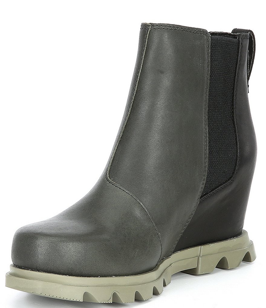 Sorel Joan of Arctic Wedge III Waterproof Leather Chelsea Booties