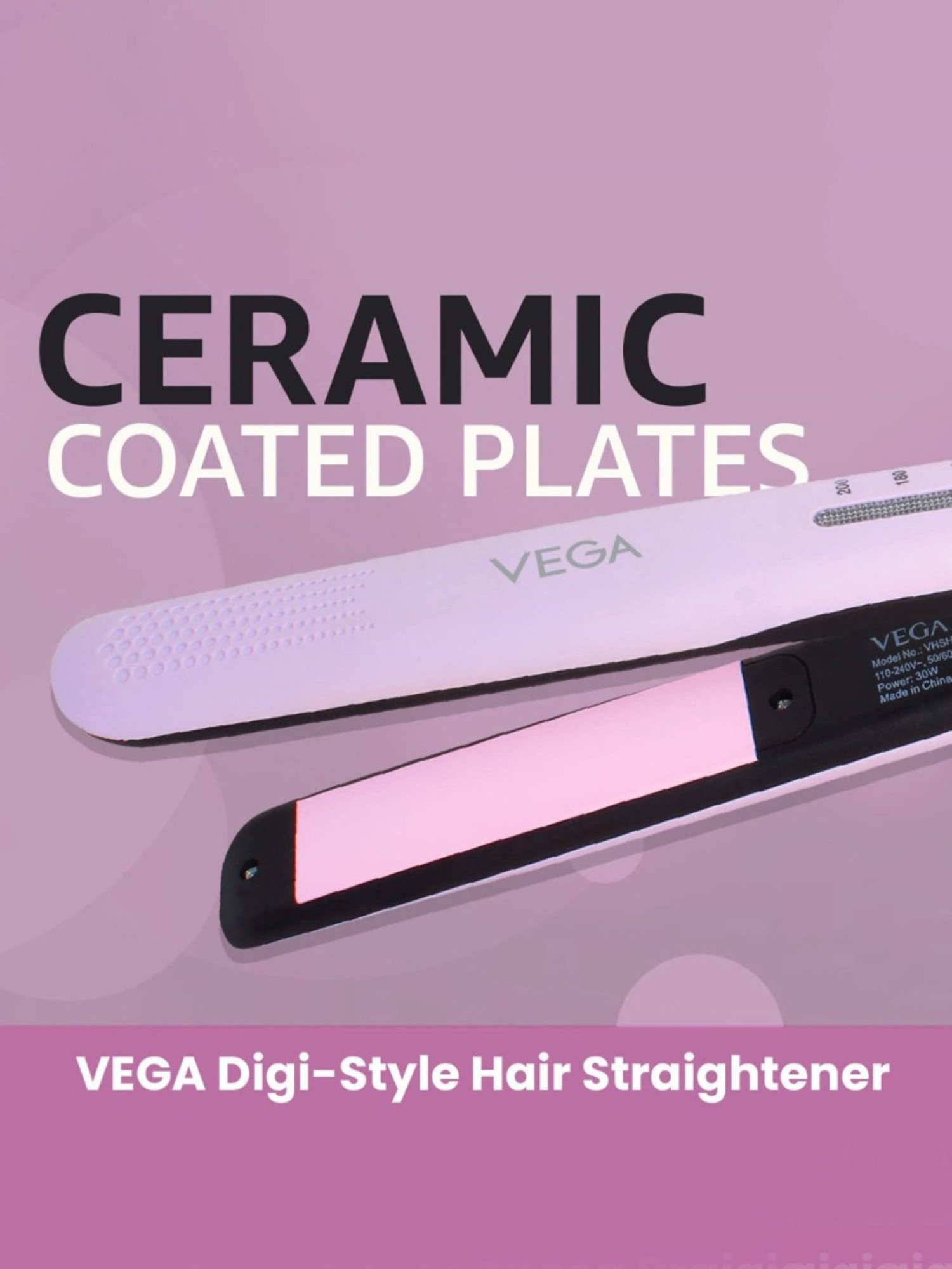 Vega VHSH-31 Digi Style Hair Straightener (Purple)