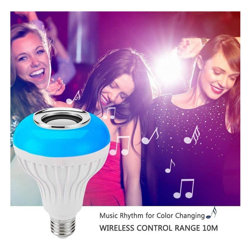 Smart light bulb,Abelanja,12w Rgb Led Spotlight With Bluetooth Speaker And Remote Control
