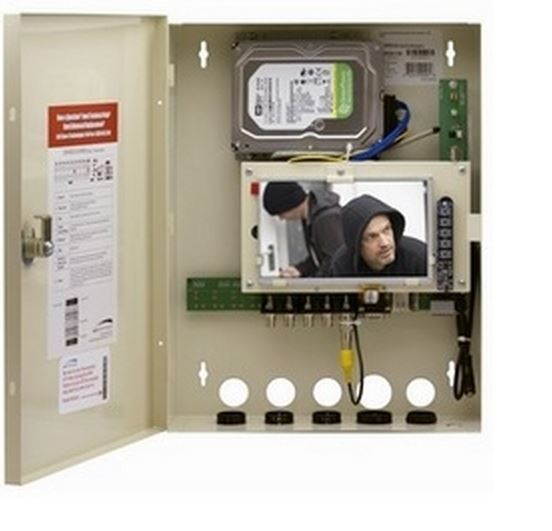 Speco D4WRSPM500 4 Channel Wall Mount DVR with Monitor and Power Supply 500GB HDD