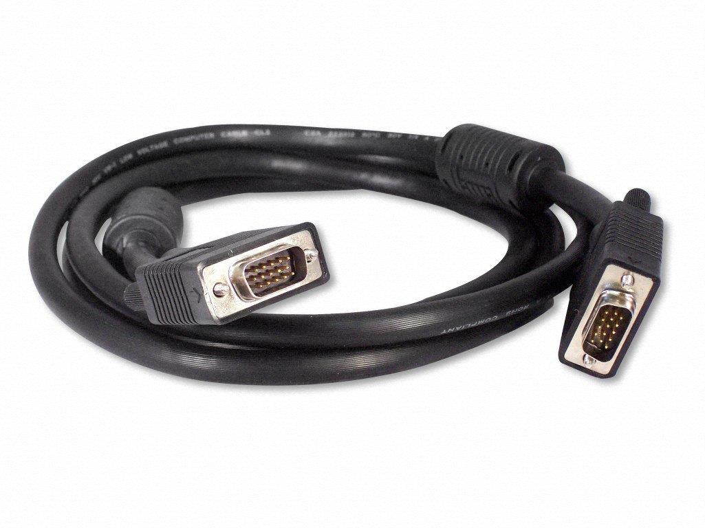 Your Cable Store 6 Foot SVGA Male / Male Monitor Cable Shielded With Ferrites