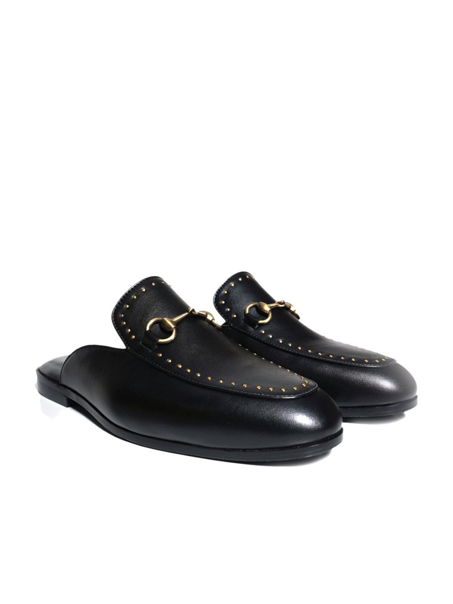 Griffin Men's SECRET INSIGNIA Black Mule Shoes