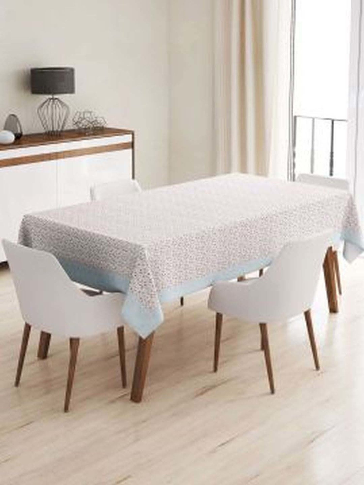 Romee Beige Cotton Checks Table Linen Sets