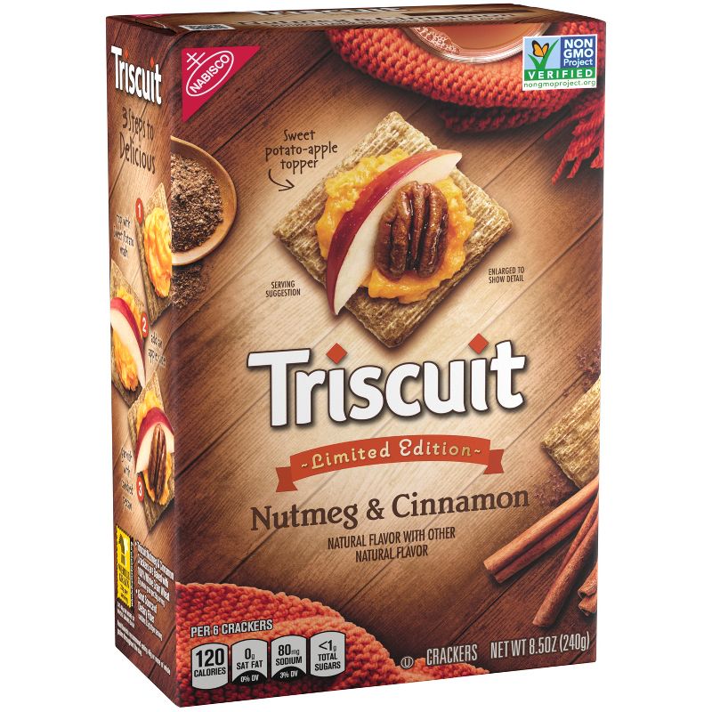 Nabisco Triscuit Limited Edition Nutmeg & Cinnamon Crackers - 8.5oz