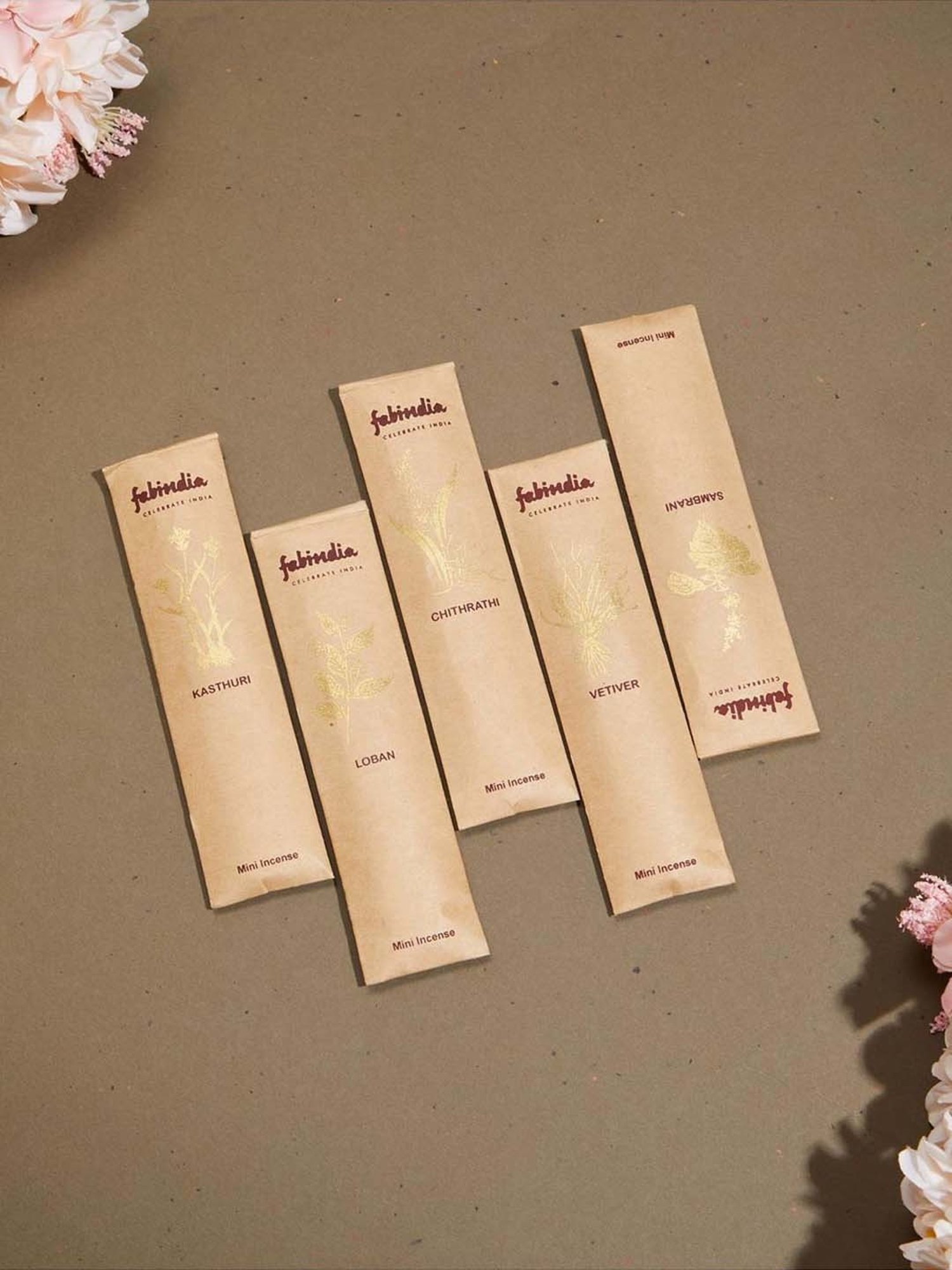 Fabindia Home Standalone Brown Wood Incense Sticks - Set of 50