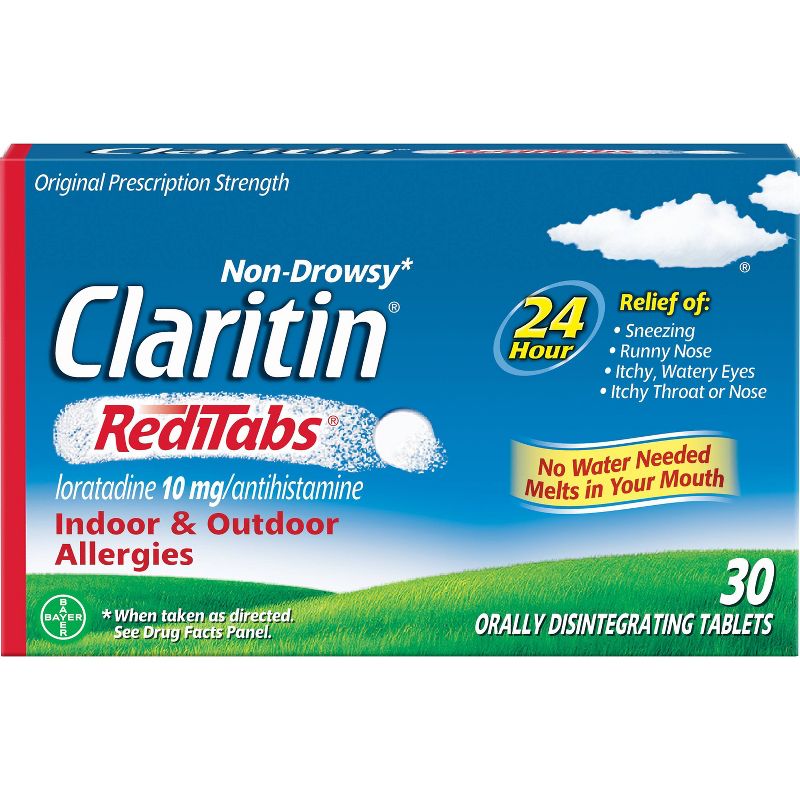 Claritin RediTabs 24 Hour Allergy Relief Dissolving Tablets - Loratadine - 30ct