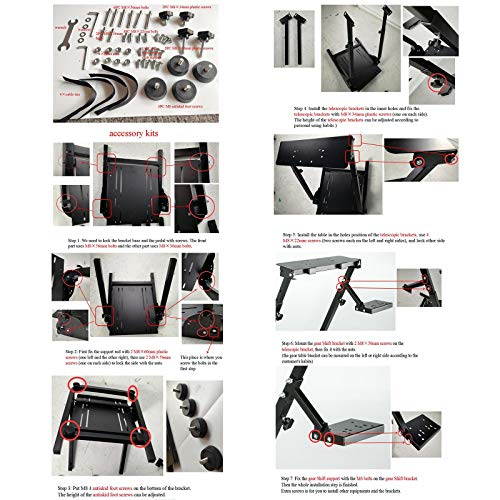 VEVOR G920 G29 Racing Steering Wheel Gaming Chair Stand for Logitech G25 G27 G29 and G920 Racing Wheel Pro Stand Wheel and Pedals Not included