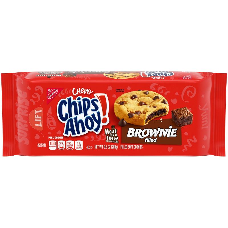 Chips Ahoy! Chewy Brownie Filled Chocolate Chip Cookies - 9.5oz