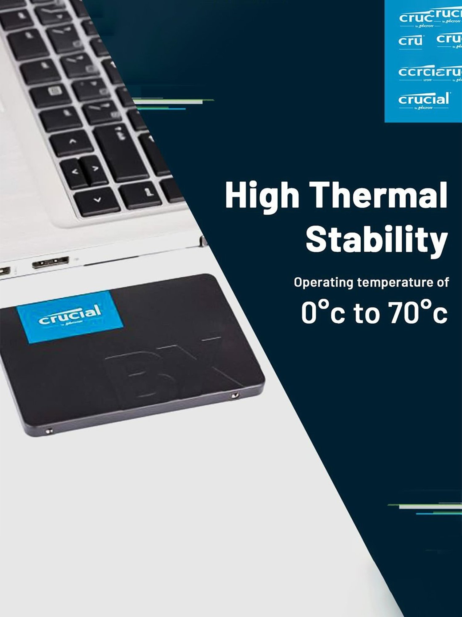 Crucial BX500 CT240BX500SSD1 240GB SATA 2.5 inch Internal Solid State Drive (Black)