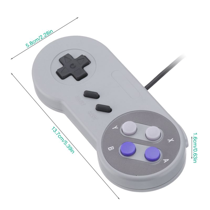 Replacement Controller for Nintendo SNES Controller Gamepad Joypad USB Windows Mac system