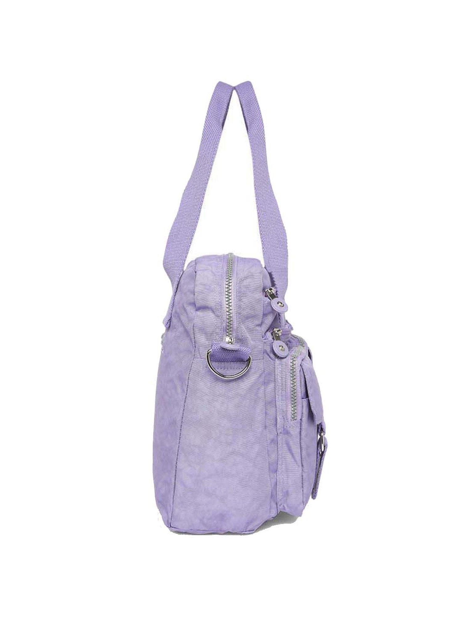 Baomi Purple Solid Medium Handbag