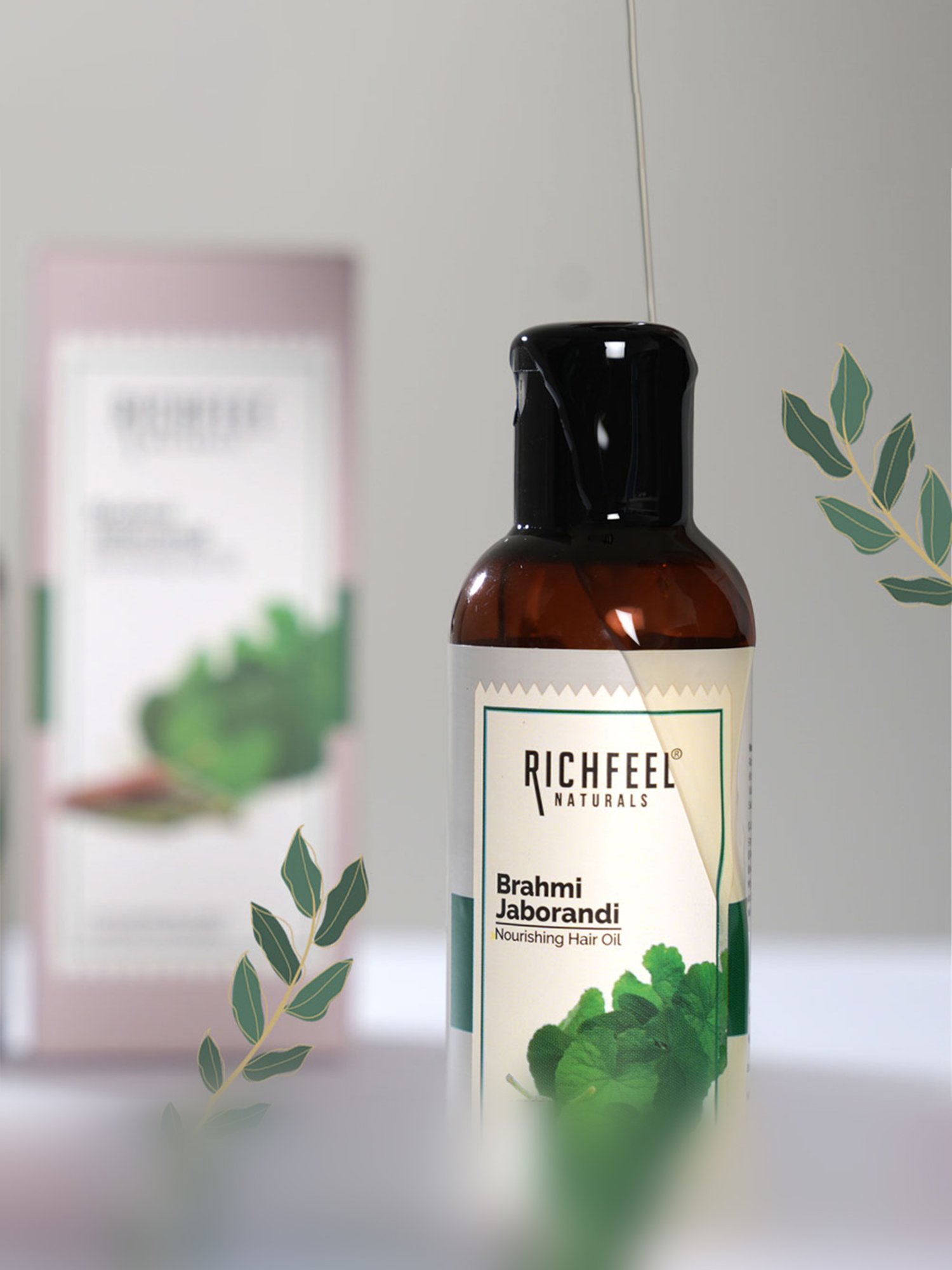 Richfeel Brahmi Jaborandi Nourishing Hair Oil - Pack of 2