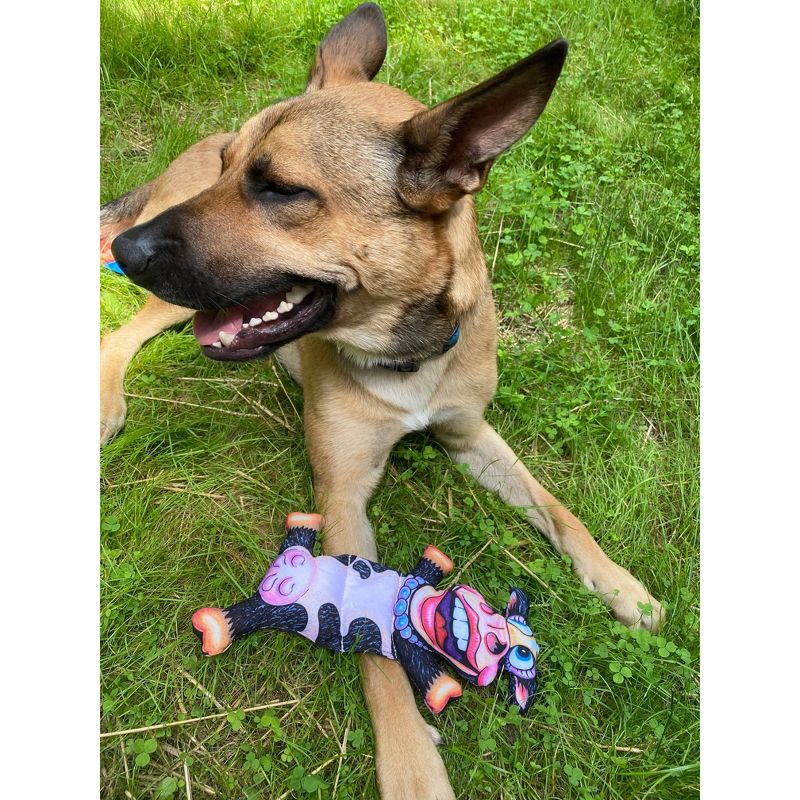 Fuzzu Barnyard Flops Big Moo Dog Toy