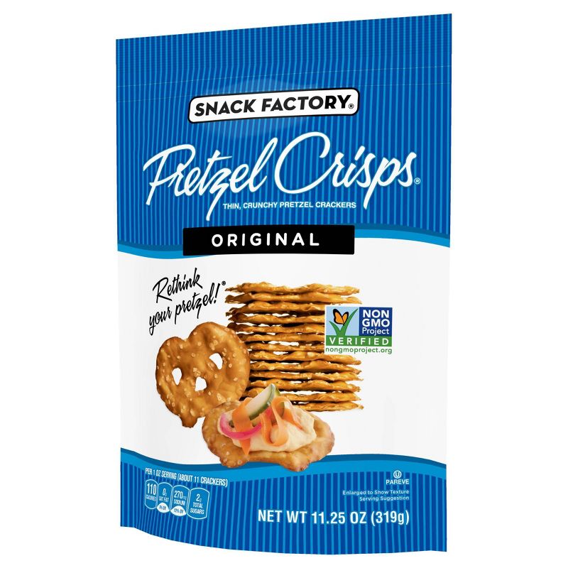 Pretzel Crisps Original Pretzel Crackers - 11.25oz