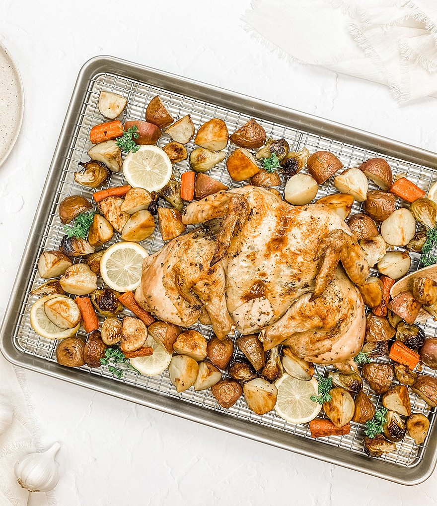 USA Pan Heavy Duty Extra Large Sheet Baking Pan & Rack Set