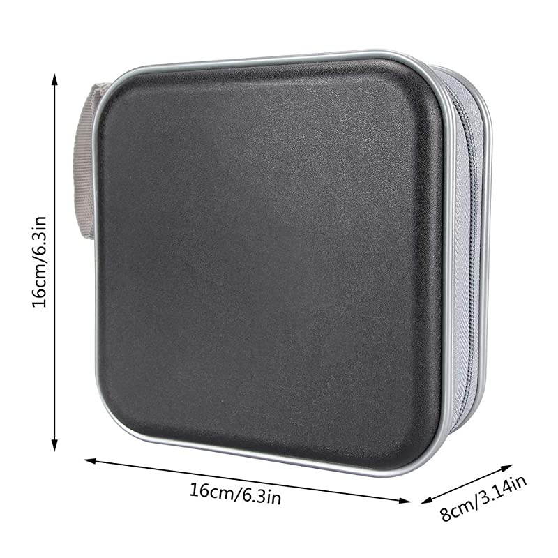 CD Case 40 Capacity CD DVD Heavy Duty Wallet Storage Organizer Holder VCD Binder Bag Album Booklet BBlue