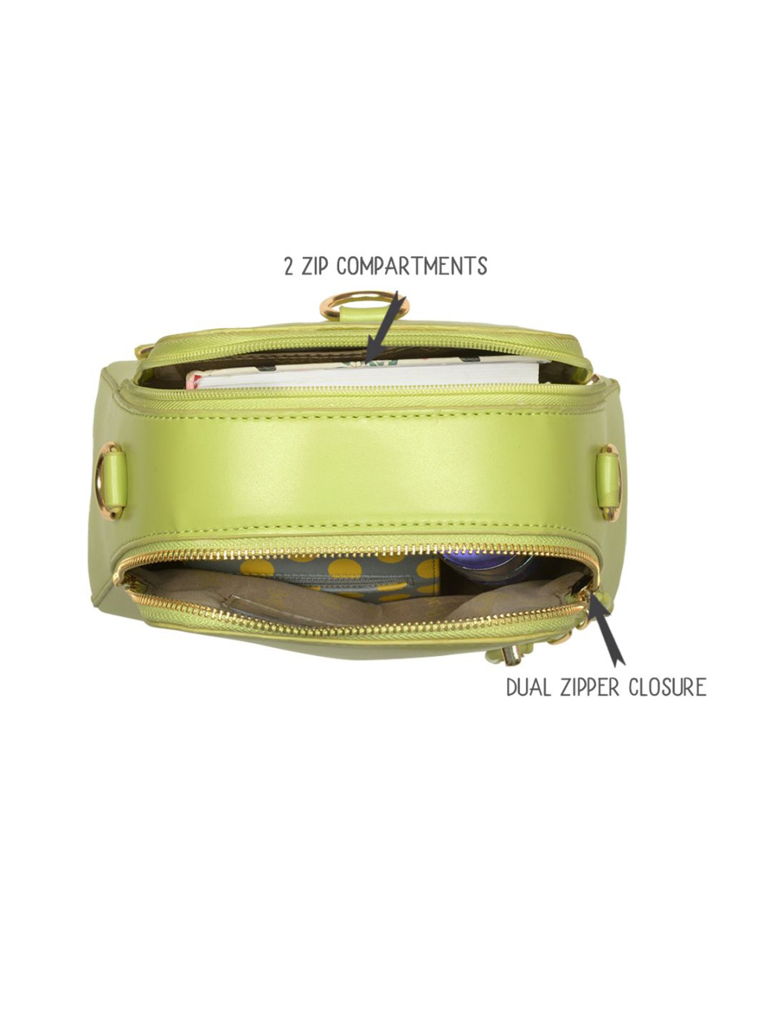 Baggit Celery Juice Solid Small Backpack