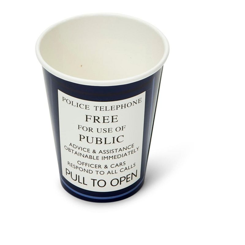 Seven20 Doctor Who 9oz TARDIS Paper Cups, Set of 8