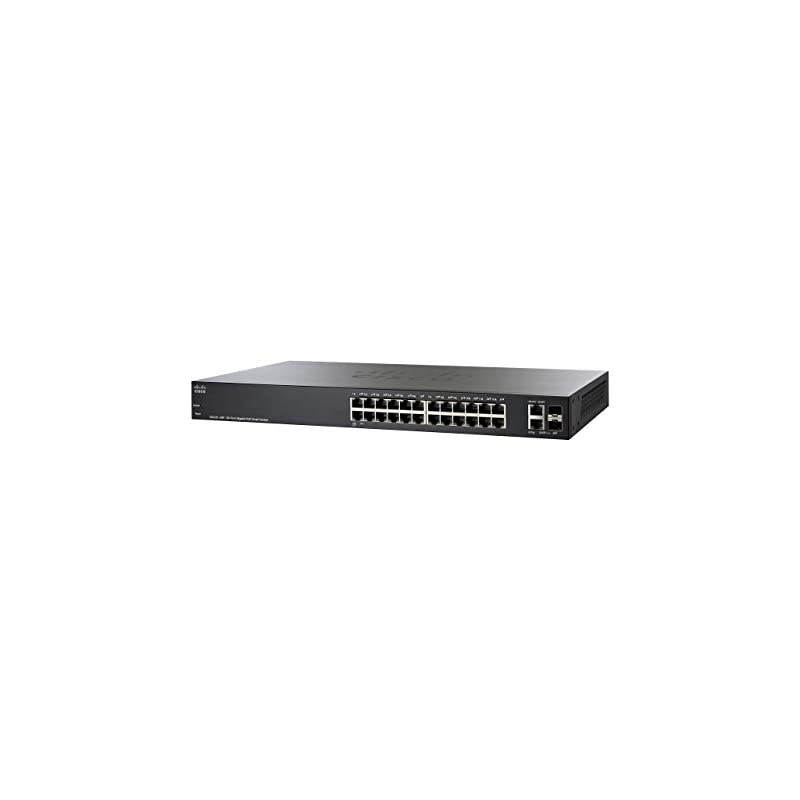 SG220-26P Smart Switch with 26 Gigabit Ethernet (GbE) Ports with 2 Gigabit Ethernet combo mini-GBIC SFP, 180W PoE, Limited Lifetime Protection (SG220-26P-K9-NA)