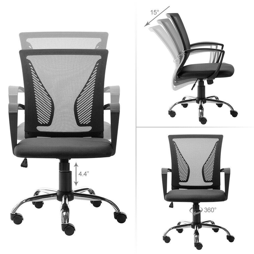 Executive Gaming Home Office Chair Computer Desk Adjustable Swivel Mesh Chair